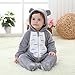 TONWHAR Unisex-Baby Animal Onesie Costume Cartoon Animal Outfit Homewear Kids' One-Piece Rompers(3-6 Months, Gray Cat)