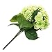 Green Artificial Hydrangea Silk Flowers 5 Heads SOLEDI Artificial Flower Arrangements Bunch Bridal Bouquet Wedding Bouquet for Home Garden Party Decoration Home Decor