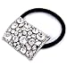 TOOGOO(R) Silver Metal Rhinestone Hair Band Tie Ponytail Holder Girl Chic
