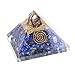 Charged Gemstone Large Orgone Pyramid – Certified Orgonite® Healing Crystals and Copper Lapis Lazuli Bio–Energy Enhancing Tool by Beverly Oaks