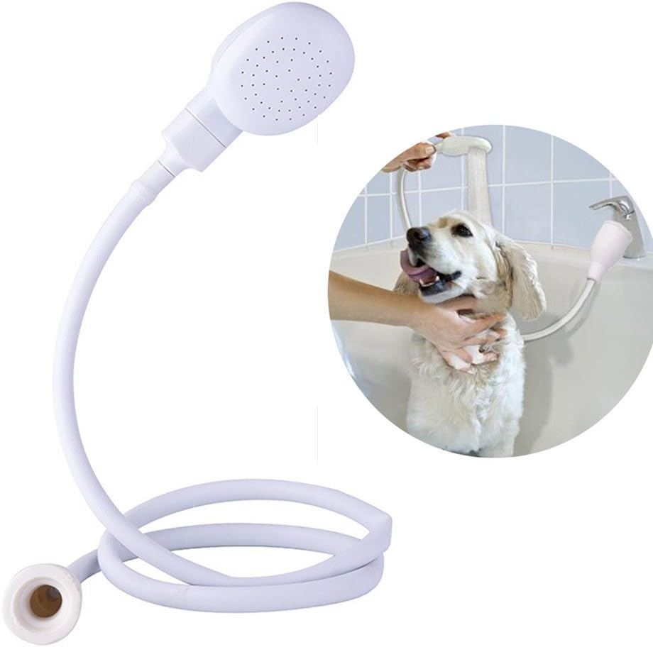 Multi-functional Pet Dog Cat Cleaning Shower Head Spray Drains Strainer Bath Hose Sink Washing Hair Pet Water Shower Head 1.3M