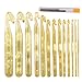 Mocoosy 13 pcs Large Crochet Hooks + 9pcs Large-Eye Blunt Needles Large with Case Crochet Hook Set for Crocheting Knitting DIY Size 3-20mm