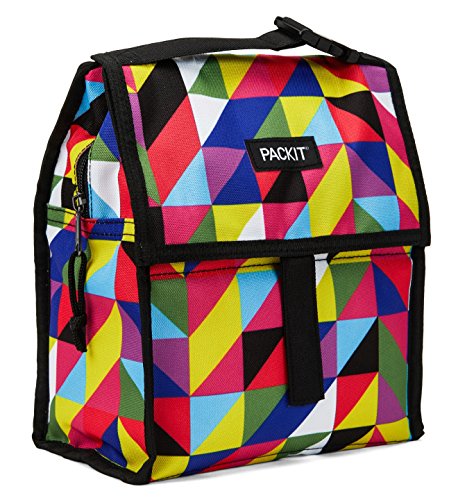 PackIt Freezable Lunch Bag with Zip Closure, Paradise Graphix