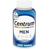Centrum Multivitamin for Men, Multivitamin/Multimineral Supplement with Vitamin D3, B Vitamins and Antioxidants, Gluten Free, Non-GMO Ingredients -Tablet 200 Count