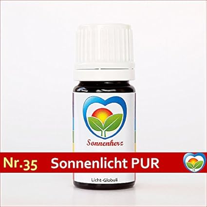 Feinstoffliche & energetische Sonnenglobuli Nr. 35 Sonnenlicht Pur von Sonnenherz - informierte Globuli
