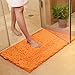 RoomDiary Bathroom Shower Rug Non Slip Absorbent Bath Mat Carpet Machine Washable-Orange, 20 x 32 Inches