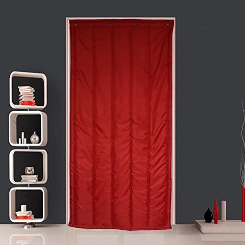 Cotton curtain thicken winter wind-proof keep warm soundproof curtain cold air conditioner curtain warm curtain-G 90x220cm(35x87inch)