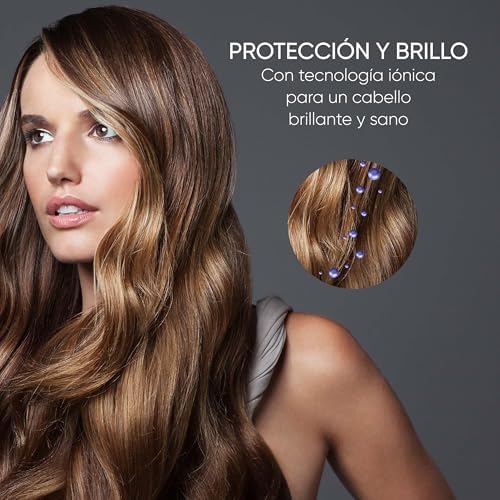 Secador de pelo de alto rendimiento con motor BLDC y tecnología iónica, Secador de pelo con difusor magnético y concentrador, Potencia de 2.000 W, Gris, HT 0171