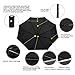 Yitote Automatic Open and Close Umbrella One Handed Operation Lightweight 8 Ribs Golf Umbrella with Light Reflective & Torchlight Handle Unbreakable Compact Travel Umbrella Windproof Umbrella