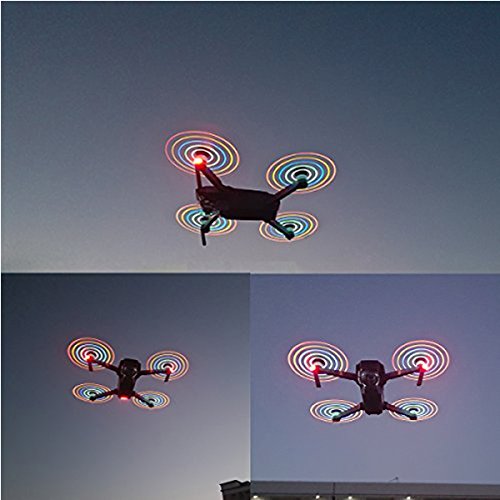 STARTRC Low-Noise Quick-Release Propellers Folding LED Light Flash Propellers for Mavic Pro or Mavic Pro Platinum 2 Pairs