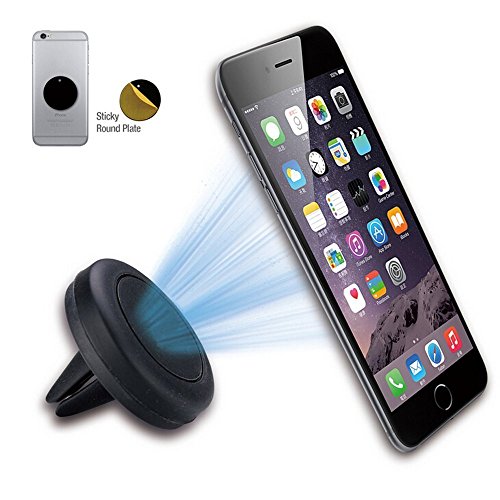 Car Mount, Boho Tronics Mobile Phone Air Vent Magnetic Universal Car Mount Holder Cradle for iPhone and Andriod cellphones