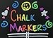 Color Liquid Chalk Markers - Neon Fluorescent Colors. Reversible Tips. Mega 8 Pack. Chalkboard - Glass - Tile - Plastic - Metal - Posters.