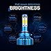 Mdatt 9006/HB4/9012 LED Headlight Bulbs - 100W 12000LM - High/Low Beam,Fog Light Bulb Conversion Kit - DOT Approved - 360 Degree - IP68 Waterpoorf