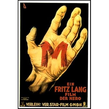 M Fridge Magnet 2.5 x 3.5 Fritz Langs Movie Poster Magnetic Canvas Print