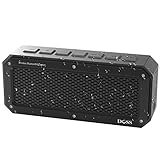DOSS Portable Outdoor Wireless Bluetooth 4.0 Waterproof(IPX 4) Sport Speaker with 10W superior sound quality and enhanced bass,8 hours playtime,Handsfree [Black]