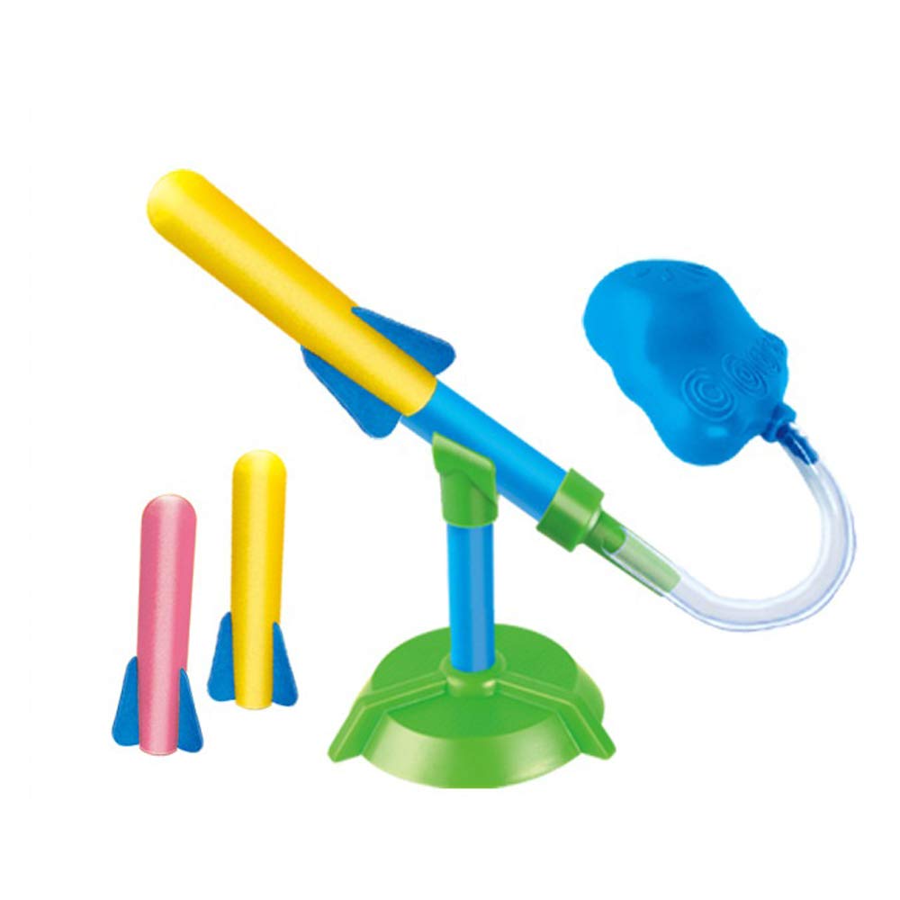 FeiWen Independent DIY pedal rocket launcher toy Aerodynamic toys Soft bullet impact game Rocket toy with high safety Rocket model Outdoor toys