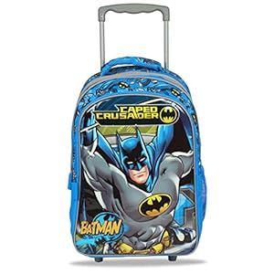 Batman Caper Crusader 35 Ltrs 46 Cms Black & Blue School Bag/Backpack with Trolley