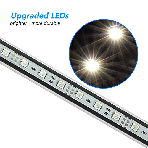 toyuto Fish Aquarium Tank Light - Aquarium Background Light,Wireless Remote Control,RGB Colored Changing, Underwater Submersible LED Light (14 Inches)