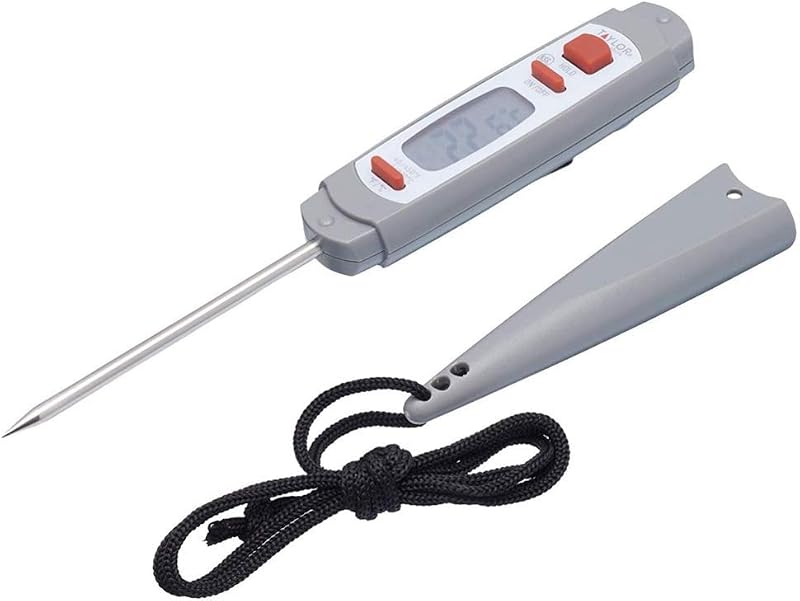 Pro Sonda Termometro Digitale per Carne in Plastica/Acciaio Inox con Custodia Protettiva Antimicrobica, Colore Grigio, 18 cm — foto 1 di 7