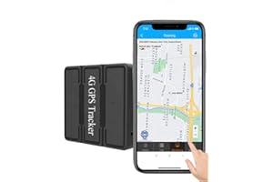 REIWOUR 4G Hidden Magnetic GPS Tracker for Vehicles with 1 Year Subscription No Monthly fee Car Tracking Device Long Battery Life Real Time Portable Location Locator Asset Trailer Motorcycle Truck Fleet