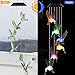 Solar Hummingbird Wind Chimes Outdoor Hanging -Waterproof Mobile Romantic Solar Powered Changing Color LED Wind Bells Light, Wind Chimes Gifts for Women, Home, Party, Festival, Night Garden Decoration
