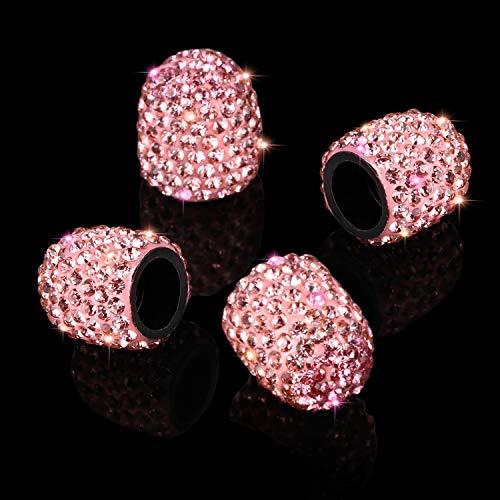 image for Frienda Valve Stem Caps 4 Pack Handmade Crystal Rhinestone Universal T