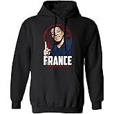 KING THREADS Mbappe GOAT France Football World Soccer 2022 Fans Unisex Hooded Sweatshirt (Black, 5X-Large)
