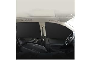 Augeny 4PCS Car Side Window Sun Shades, Front and Rear Windshield Curtains with Magnetic, Back Seat Baby Window Shades with Magnetic Protection, Universal Car Accessories (Front+Back)