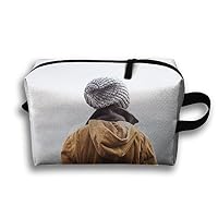 SHOUNABAG People Hats Jackets Travel Cosmetic Bags Small Makeup Clutch Pouch Cosmetic And Toiletries Organizer Bag