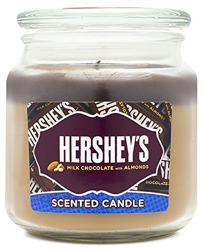 Hershey's by Hanna's Candle 15-Ounce Milk Chocolate with Almonds Jar Candle
