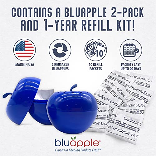 Bluapple Blue Produce Freshness Balls Fresh Extender + OneYear Refill