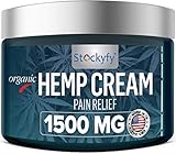 Stockyfy Hemp Cream 1500 mg Pain Cream for Arthritis Pain Relief, Back Pain, Joint Pain Relief Cream Efficient Inflammation Cream