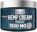 Hemp Cream Pain Relief 1500 mg - Arthritis Pain Cream, Back Pain, Joint Pain Relief Cream Efficient Inflammation Cream - Made in USA
