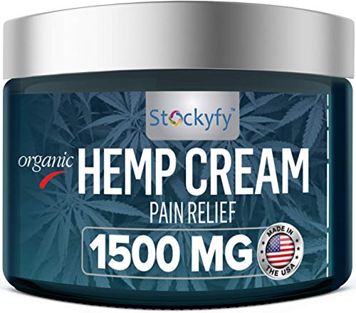 Stockyfy Hemp Cream 1500 mg Pain Cream for Arthritis Pain Relief, Back Pain, Joint Pain Relief Cream Efficient Inflammation Cream