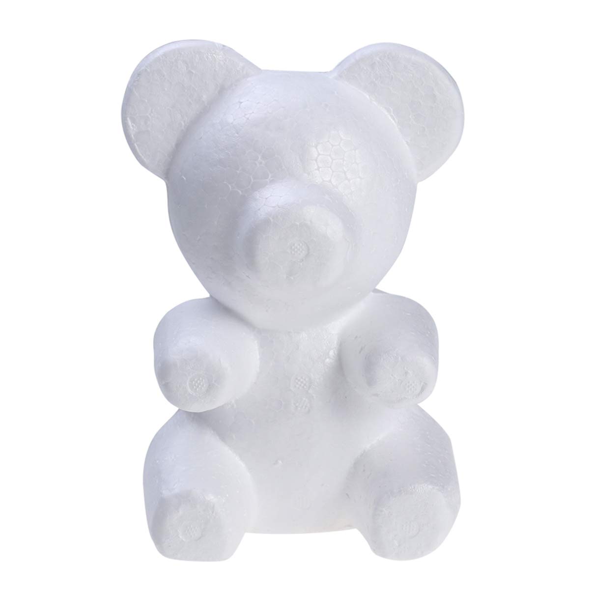Foam Bear Modeling Modelling Foam Bear Shapes White Craft Foam Bear for Flower Arrangements Rose Bear (Height 20cm/ Base Width 13cm)