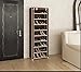 Homebi 10-Tier Shoe Rack 30 Pairs Shoe Tower Closet Shoes Storage Cabinet Portable Boot Organizer with Dustproof Non-Woven Fabric Cover and 10 Durable Shelves,24.2”W x 12.4” D x 68.3”H (Brown)