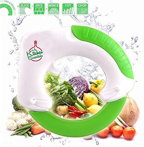 TRIPLE BUNDLE 2nd Gen Circular Rolling Knife Multi-Purpose Cutting Tool - Unique Ergonomic Design- FAST &amp; EASY for cutting Meat, Salad, Pizza &amp; Vegetables Protect your wrist with this Knife