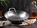 Mecete Wok pan 2nd Generation, Traditional Hand Hammered Uncoated Carbon Steel Pow Wok with Wooden and Steel Helper Handle (14 Inch, Round Bottom) 1.8 mm thickness