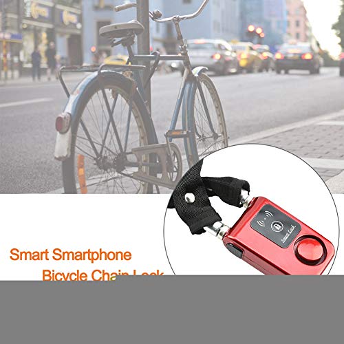 Smart Bicycle Lock,Anti Theft Bike Chain Lock,Manganese Steel Strong Bicycle Lock,Waterproof