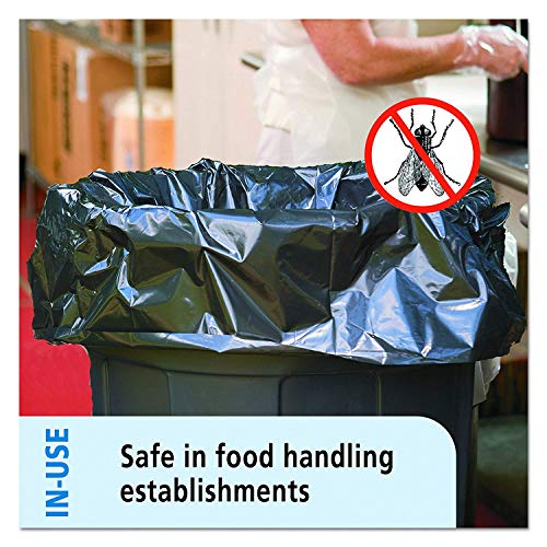 Insect-Repellent Trash Bags - 33 gal - 1.3 mil - 33" x 40" - Black - 10/Box / 2 Pack