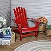 Sunnydaze Coastal Bliss Outdoor Painted Adirondack Chair - Natural Fir Wood Construction - Patio, Deck, Fire Pit, Garden…