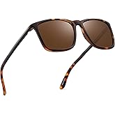 JIM HALO Polarized Driving Sunglasses Retro Square UV protection Classic Sun Glasses Men