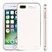 CXCase iPhone 7 Plus/ 6S Plus/ 6 Plus Battery Case, 3000mAh Ultra Slim Extended Battery Backup Charging Case Charger Pack Power Bank for iPhone 7+ Plus/ iPhone 6S Plus/6 Plus 5.5 inch - Rose Gold