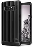 Ringke Flex S Pro Compatible with Galaxy Note 8 Case Metallic Premium Glossy Finish Optimized Coating Shock Protection Modern Textured Flexible TPU Protection Case for Note8 - Titanium Black