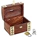 Indian Coin Bank Money Saving Box - Banks for Kids & Adults - Wood Vacation Piggy Bank