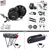 BAFANG BBSHD BBS03 48/52V 1000W Mid Motor Ebike Conversion Kit with Large Capacity Lithium Battery and Charger DIY Electric Bike Motor Kit