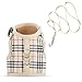 Unihubys Cat Harness with Leash Set- Adjustable Soft Mesh Material with Strong D-Ring for Peace of Mind, Great for Walking (S, Beige)