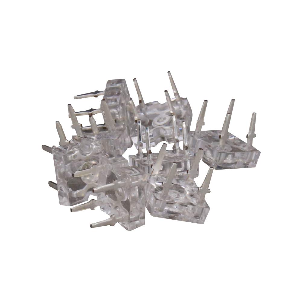 Othmro Red LED Lamps 3mm Piranha RED LED Diode Lights Round Super Flux 4 PINS Clear 1.8-2V 20mA Bulb Lamps Electronics Components Filcker Light Emitting Diodes 100 pcs