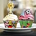 2018 World Cupcake Toppers Wrappers Russia- Soccer Game Cake Party Supplies Decorations