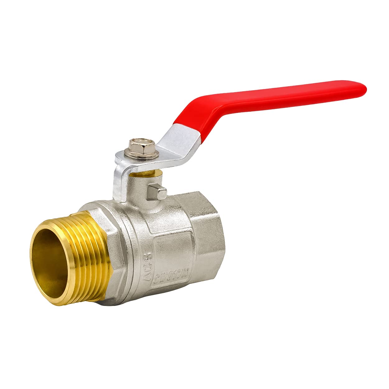 VARIOSAN Ball Valve 13392 1 Inch IG/AG DN25 Brass Full Bore Lever Handle